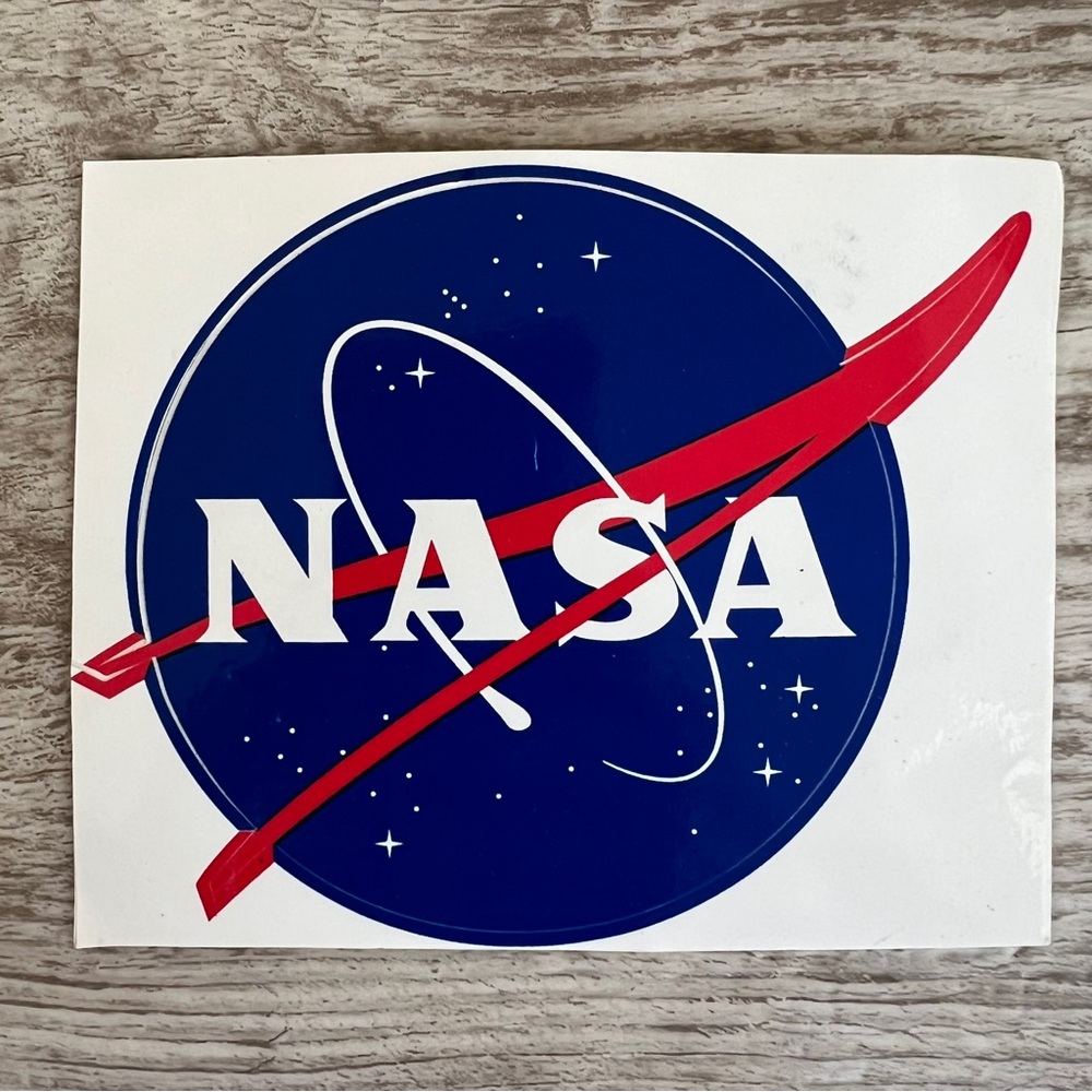 Vintage NASA Original Space Program Logo Sticker - Excellent!